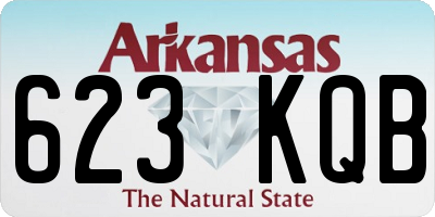AR license plate 623KQB