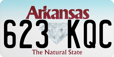 AR license plate 623KQC