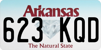 AR license plate 623KQD