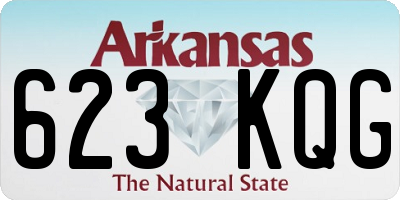 AR license plate 623KQG