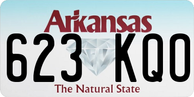AR license plate 623KQO