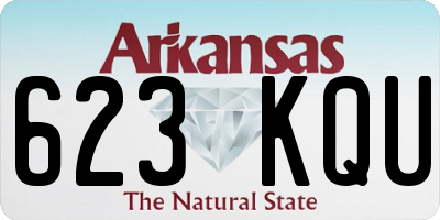 AR license plate 623KQU