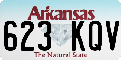 AR license plate 623KQV