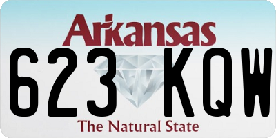 AR license plate 623KQW