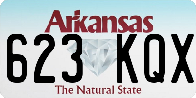 AR license plate 623KQX
