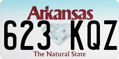 AR license plate 623KQZ