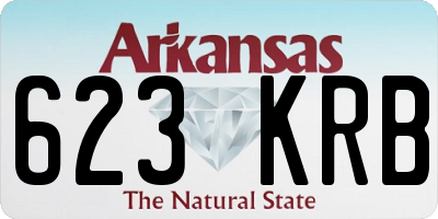 AR license plate 623KRB