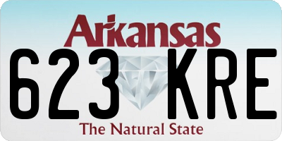 AR license plate 623KRE