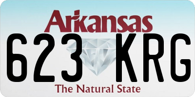 AR license plate 623KRG