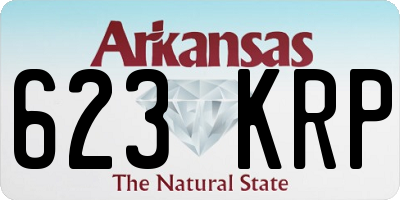 AR license plate 623KRP