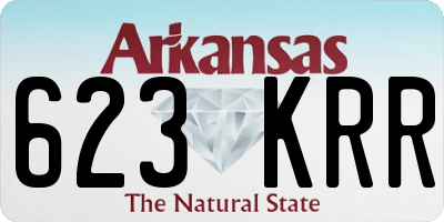 AR license plate 623KRR