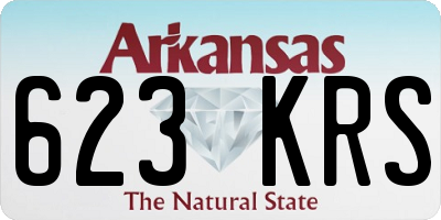 AR license plate 623KRS