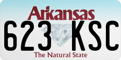 AR license plate 623KSC