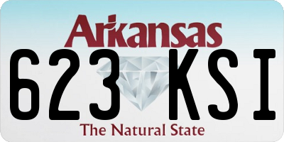 AR license plate 623KSI
