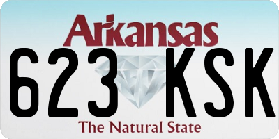 AR license plate 623KSK