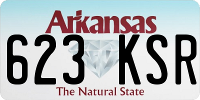 AR license plate 623KSR