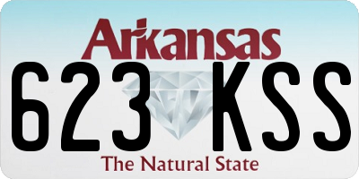 AR license plate 623KSS