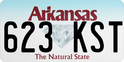 AR license plate 623KST