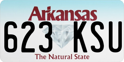 AR license plate 623KSU