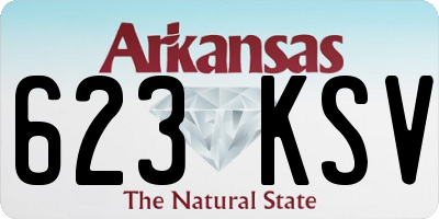 AR license plate 623KSV