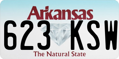 AR license plate 623KSW