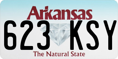 AR license plate 623KSY