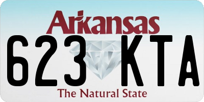 AR license plate 623KTA