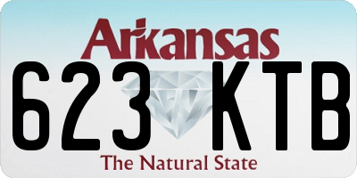 AR license plate 623KTB