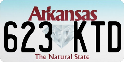 AR license plate 623KTD