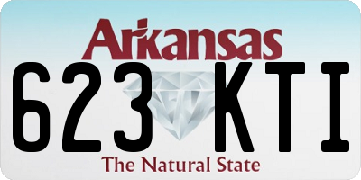 AR license plate 623KTI