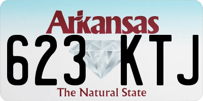 AR license plate 623KTJ