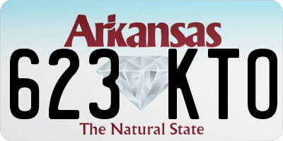AR license plate 623KTO
