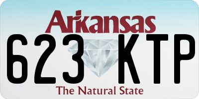 AR license plate 623KTP