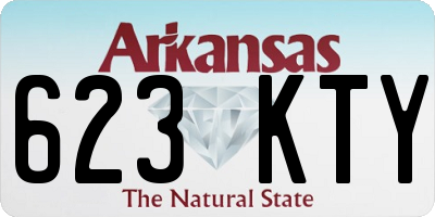 AR license plate 623KTY