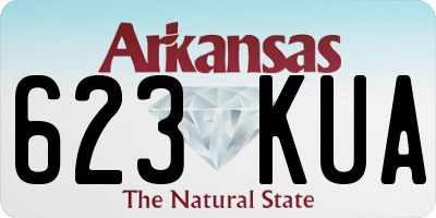AR license plate 623KUA