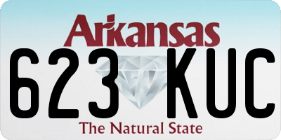 AR license plate 623KUC