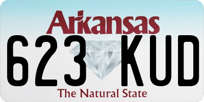 AR license plate 623KUD