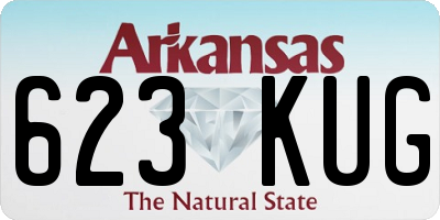 AR license plate 623KUG