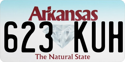 AR license plate 623KUH
