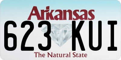 AR license plate 623KUI