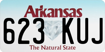 AR license plate 623KUJ