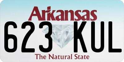 AR license plate 623KUL