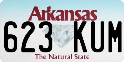 AR license plate 623KUM
