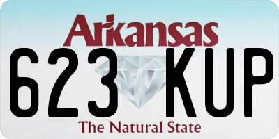 AR license plate 623KUP