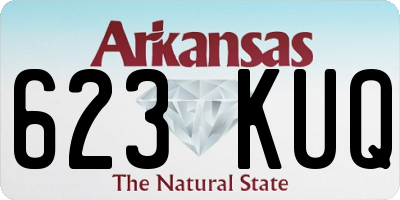 AR license plate 623KUQ