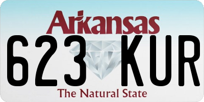AR license plate 623KUR