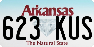 AR license plate 623KUS