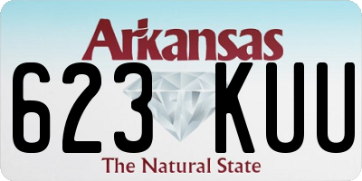 AR license plate 623KUU