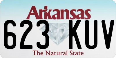 AR license plate 623KUV