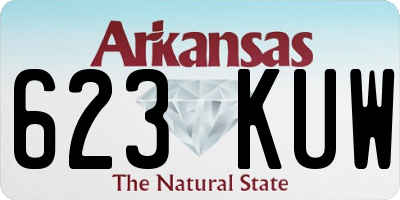 AR license plate 623KUW